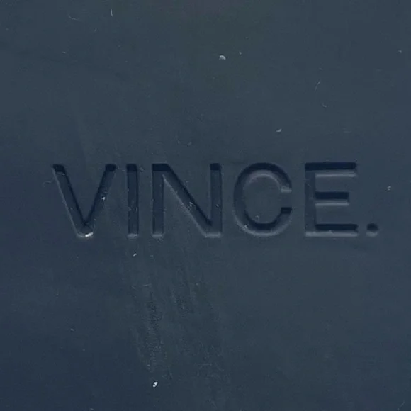 Vince Womens Shoes Rayner Sneakers 7.5 Black Leather Low Top Textured Designer - Picture 8 of 10